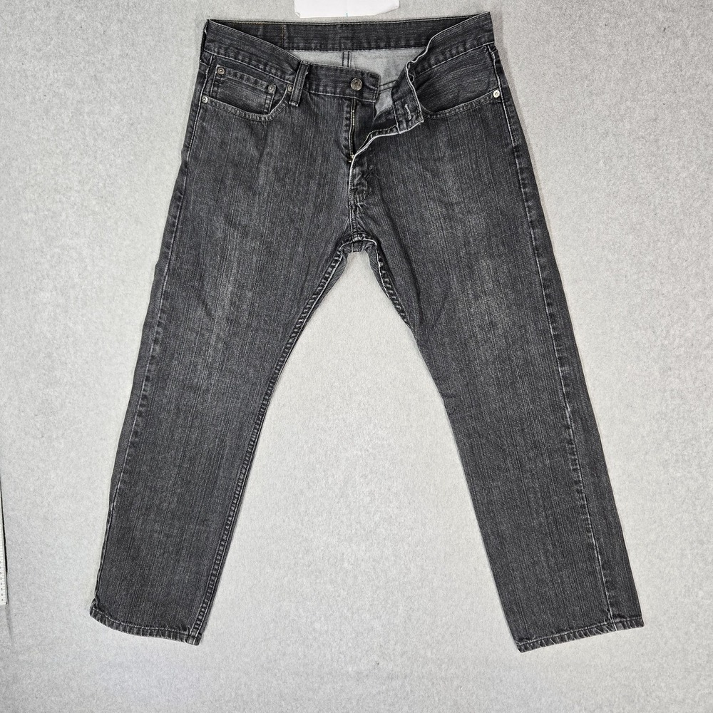 Levi's‎ 514 Men Jeans 34X30 Gray Denim Straight Fit 29" Inseam